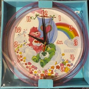 NWT Vintage Care Bear Clock